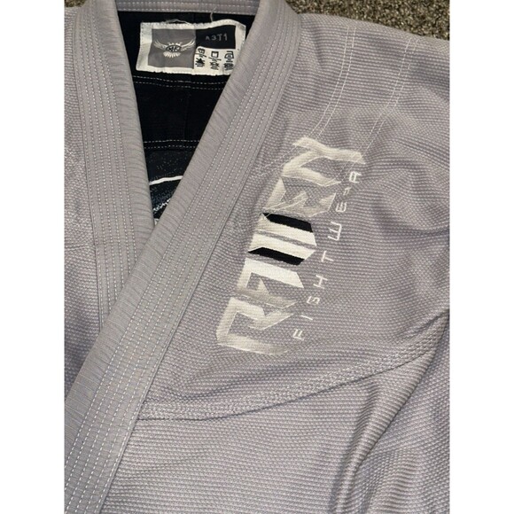 Raven Fightwear Men's Thor Nordic Uniform Premium BJJ Gi Grey A3t1 Top A2t1 Bott - Picture 7 of 14